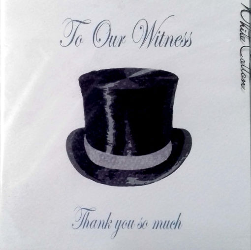 Picture of TO OUR WITNESS THANK YOU HAT CARD